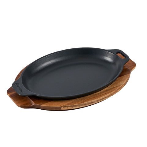 Base para bandeja 29x19 cm - madera acacia