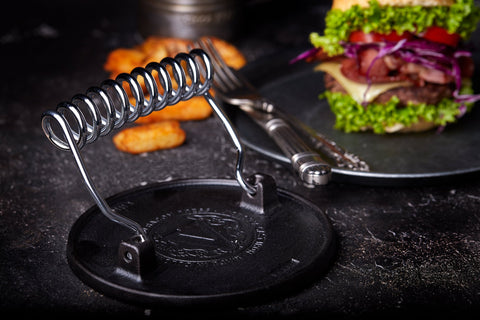 Prensa para hamburguesas 16,5 cm – hierro fundido