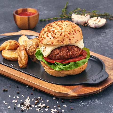 Plancha ovalada 34 × 17 cm – hierro fundido esmaltado