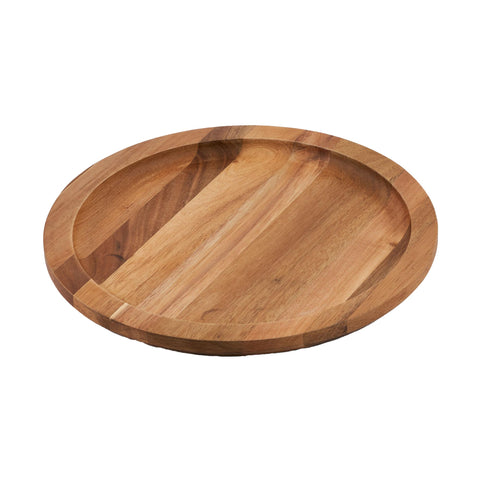 Plato 26 cm con base de madera – hierro fundido esmaltado