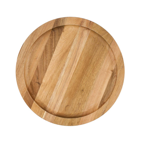 Plato 26 cm con base de madera – hierro fundido esmaltado