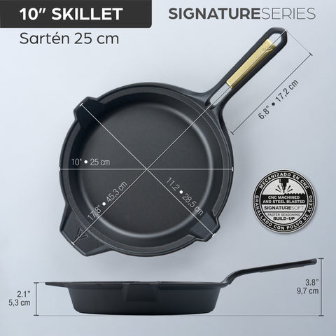 Sartén Signature 25 cm – hierro fundido curado