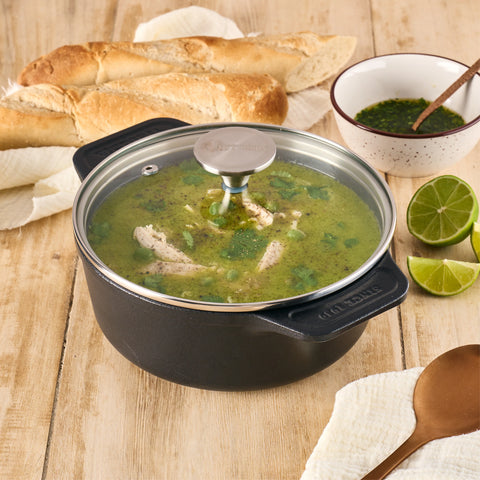 Olla de 1,9 Lt con Tapa Vidrio Templado