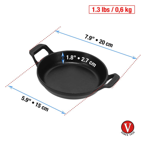 Mini cazuela 14 cm – hierro fundido