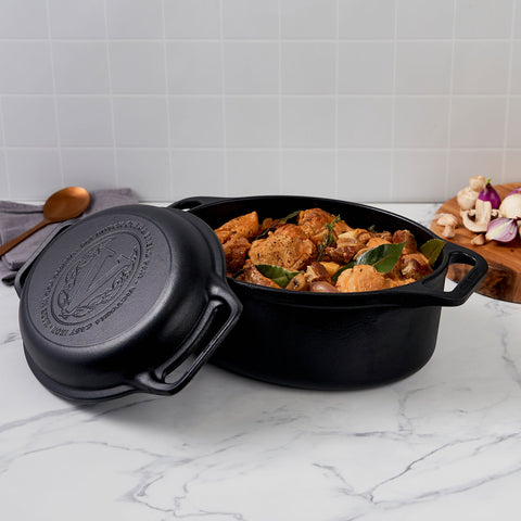 Olla dutch oven ovalado 5,7 L – hierro fundido esmaltado