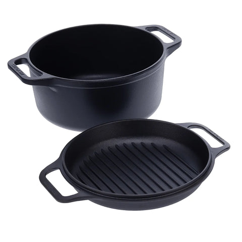 Olla de Hierro fundido 5.7 lts Combo Cooker