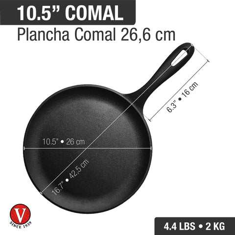Comal 26 cm – hierro fundido