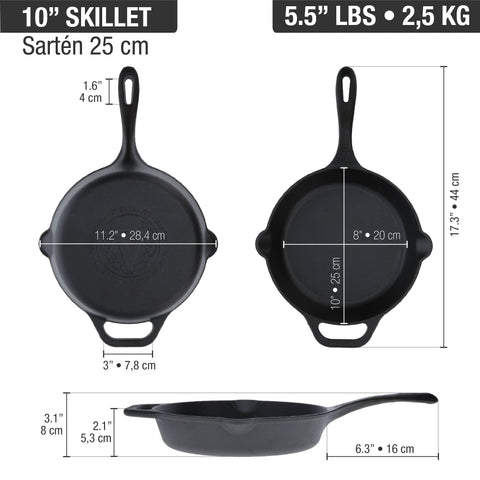 Sartén 25 cm – hierro fundido