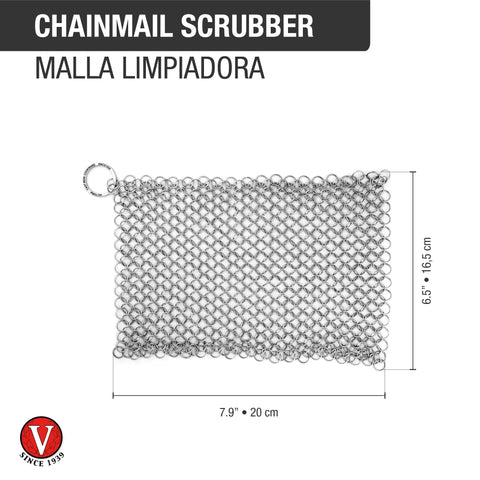 Malla limpiadora – acero inoxidable para hierro fundido