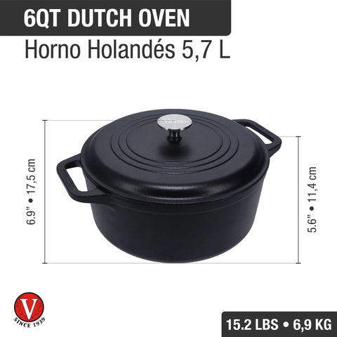 Horno Holandés 5,7 Lt Olla Esmaltada