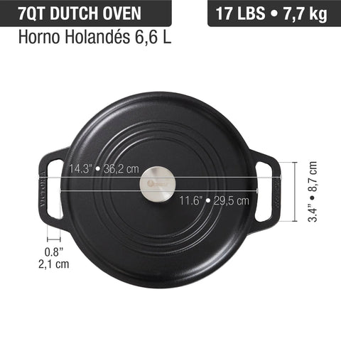 Horno Holandés 6,6 Lt Olla Esmaltada