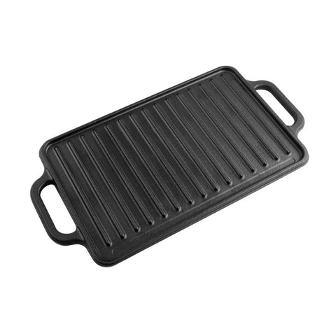Plancha reversible 33 × 21 cm – hierro fundido