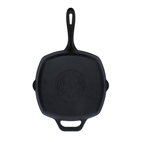 Sartén grill 25 × 25 cm – hierro fundido esmaltado